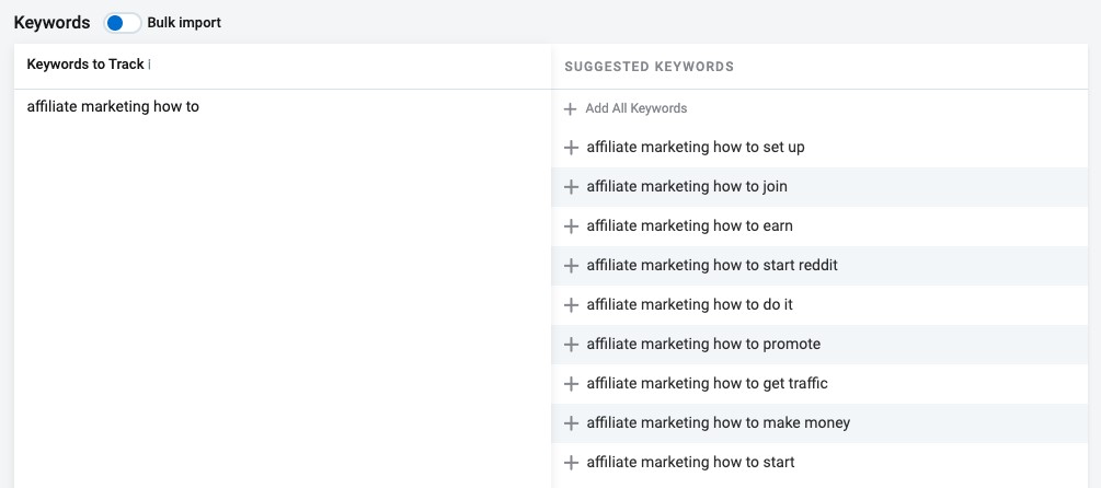 tweak the keyword example 2