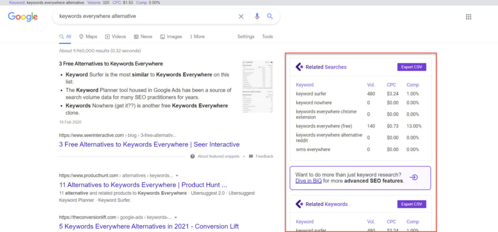 livekeyword example